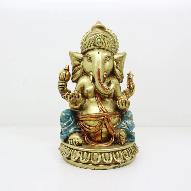 Statue Ganesha en céramique de Style indien, décoration éducative, dieu, pour Restaurant, artisanat