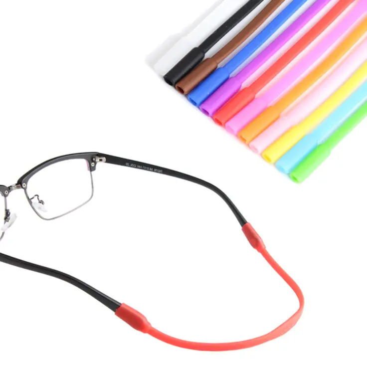 Correa de silicona ajustable para gafas de sol, soporte deportivo para gafas de seguridad, cordón para el cuello, para niños