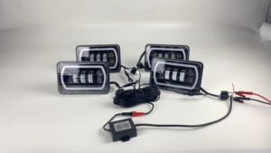 ไฟหน้า Led สี่เหลี่ยมขนาด4X6นิ้ว,ไฟ Led อัตโนมัติสำหรับรถยนต์4X6นิ้วไฟ RGB ทรงสี่เหลี่ยมขนาด4X6นิ้ว - Product Image 2