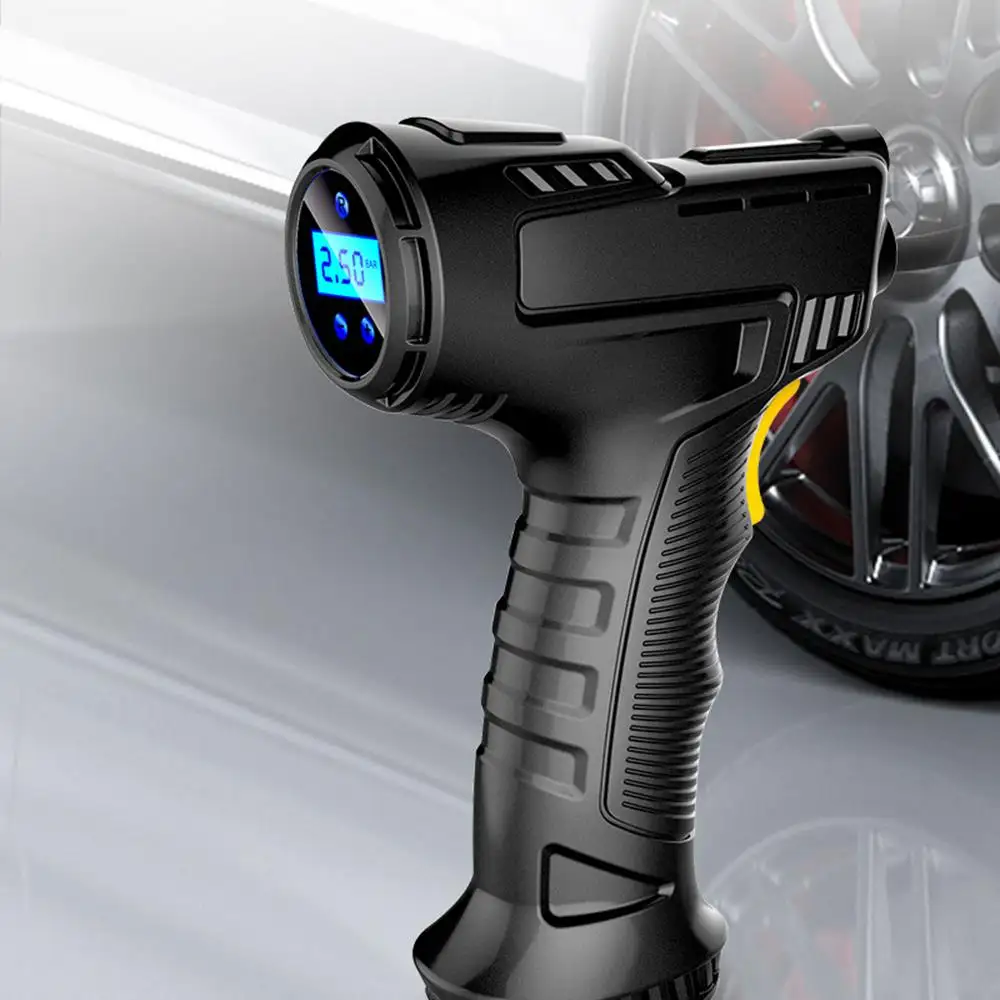 2023 Mini compressore d'aria portatile per auto elettrica compressore d'aria compressore d'aria portatile per gonfiaggio pneumatici senza fili con Display