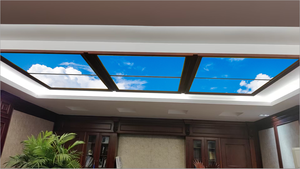 LED panel AYDINLATMA fabrika 600x600 603x603 595x595 gökyüzü ışık Panel AYDINLATMA bulut Sky2x2ft tavan Led ışıklık paneli tavan - Product Image 4