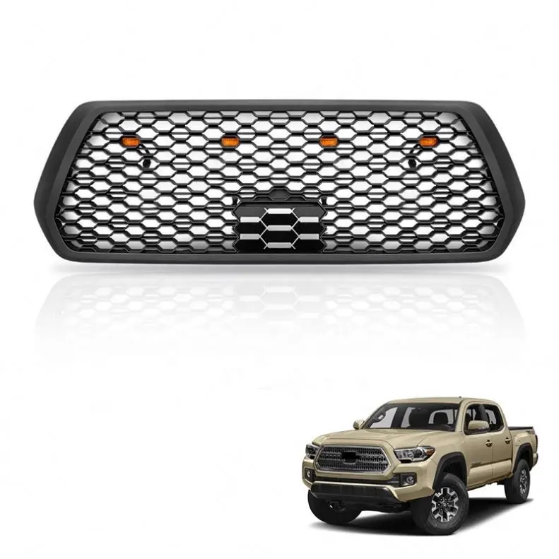 Gobison 2016-2022 4X4 Accessoires Grill Met Led Licht En Drl Licht Voor Toyota Tacoma