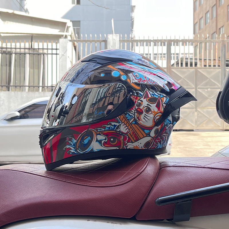 Maneki-neko avec Verres Miroir Argent + Spoiler