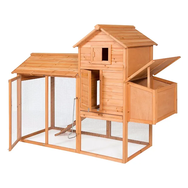 Customized waterproof outdoor backyard multi-function Breeding Wooden Pet House / chicken coop