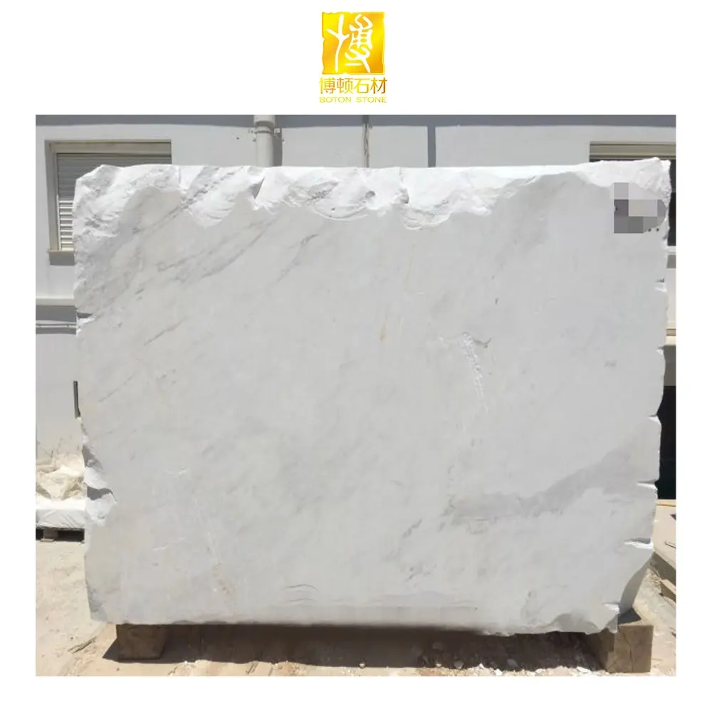 Bloques de piedra de mármol blanco áspero de fábrica directa de cantera
