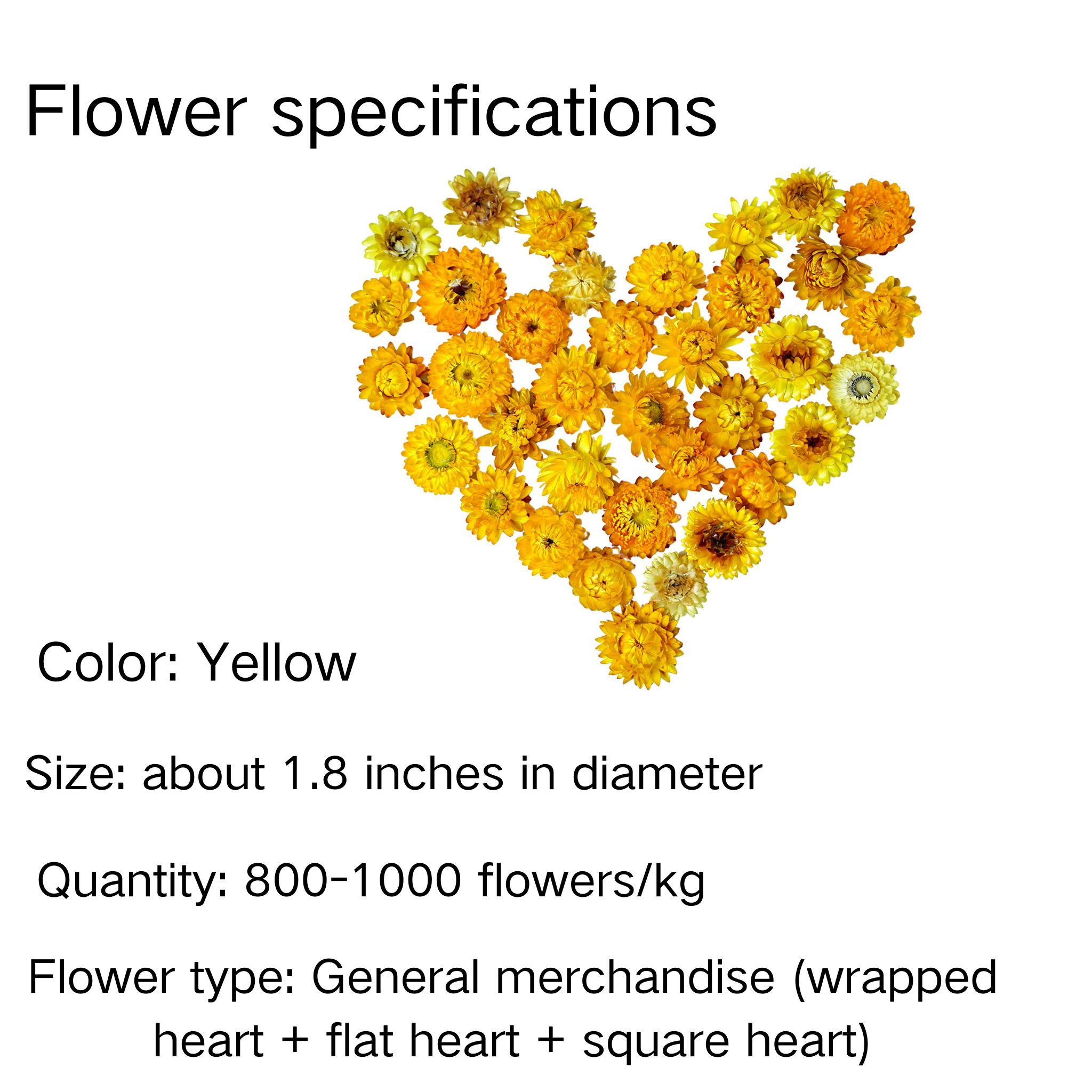Jaune (800-1000 fleurs/kg)