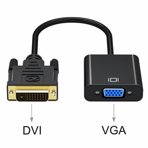 Adaptador convertidor de video DVI a VGA DVI 24 + 1 Pin a VGA Cable adaptador DVI a VGA para TV PS3 PS4 Pantalla de PC