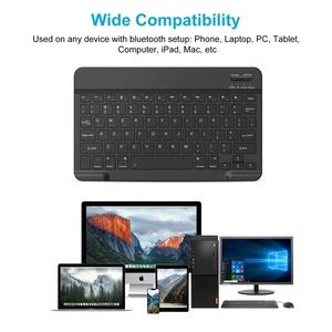 Rechargeable Office Low Profile Wireless <strong>Keyboard</strong> BT 78 Keys Mini Wireless <strong>Keyboard</strong> <strong>for</strong> Tablets/mac Mac/windows/ios - Product Image 3