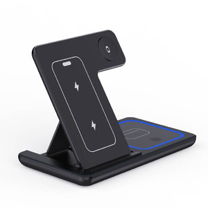 15W Three-in-<strong>one</strong> Wireless <strong>Charger</strong> Mobile Phone Headset Watch Fast <strong>Charger</strong> Foldable Desktop Multifunctional <strong>Charger</strong> - Product Image 1