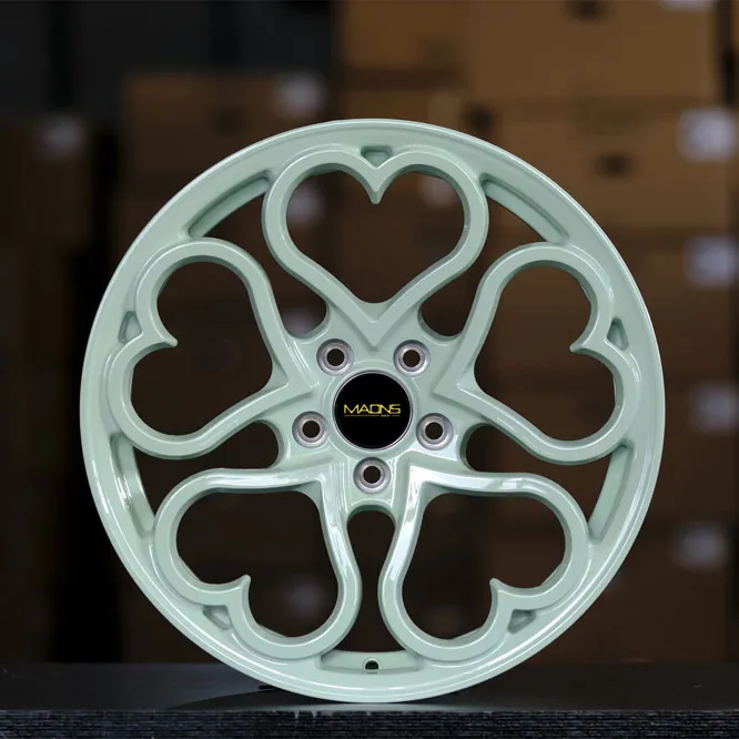 Wheel shome Heart Felgen benutzer definierte geschmiedete grüne Farbe Leichtmetall felgen