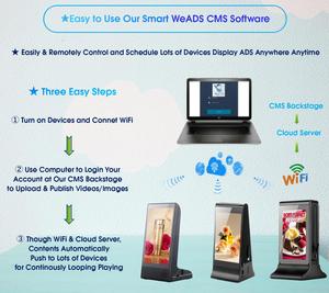 Новый инновационный Android Wi-Fi соединение CMS рестораны бары Кофейни настольные рекламные медиа видео дисплейное устройство - Product Image 3