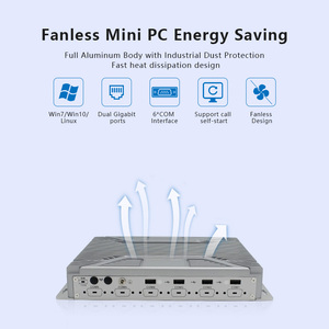FAS Q5100 Dual LAN IPC Linux Computer Box Iot Edge Computing Mini Pc Integrado Barato Pc UART TTL RS232 RS485 CAN