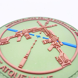 Tùy chỉnh vải vải vá sắt trên vá 3D tùy chỉnh PVC tag nhà máy tùy chỉnh chiến thuật đồng phục Silicone các bản vá lỗi - Product Image 3