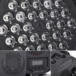 フルカラーparled rgbw rgb 4in1ledプラスチックパーライト36 ledsパーステージ照明 (リモコン付き) - Product Image 3