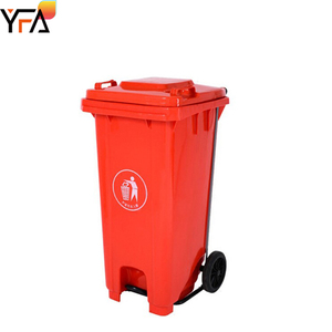 O lixo plástico verde do lixo 100L/120L/240L pode os escaninhos Waste exteriores que reciclam o escaninho de classificação do lixo com tampa e rodas