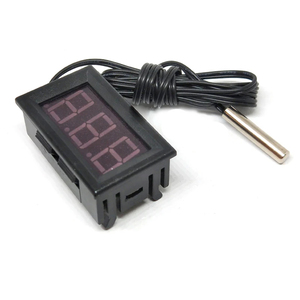 温度センサーモジュール検出器0.56インチセンサープローブDC 5-12V 0.56 "温度計LEDデジタルテスターパネルゲージ - Product Image 5