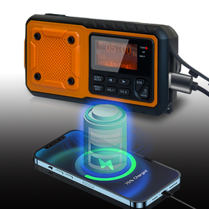 5W 6000Mah <strong>Wind</strong> <strong>up</strong> Solar Panel Self Powered Dab+ Emergency Light Torch <strong>Led</strong> Usb Crank Charger Noaa Radio - Product Image 6