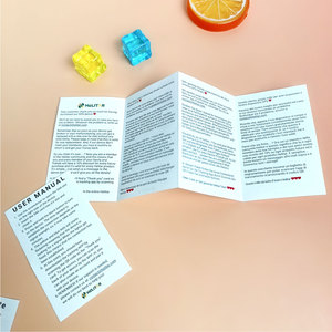定制品牌设计折叠海报传单印刷光泽防水宣传册用户手册 - Product Image 4