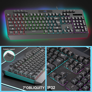 Umila 104 Tasten Standard Türkische Sprache Teclados Gaming USB RGB Multifunktion ale computer kompatible Gaming-Tastatur klavye - Product Image 4