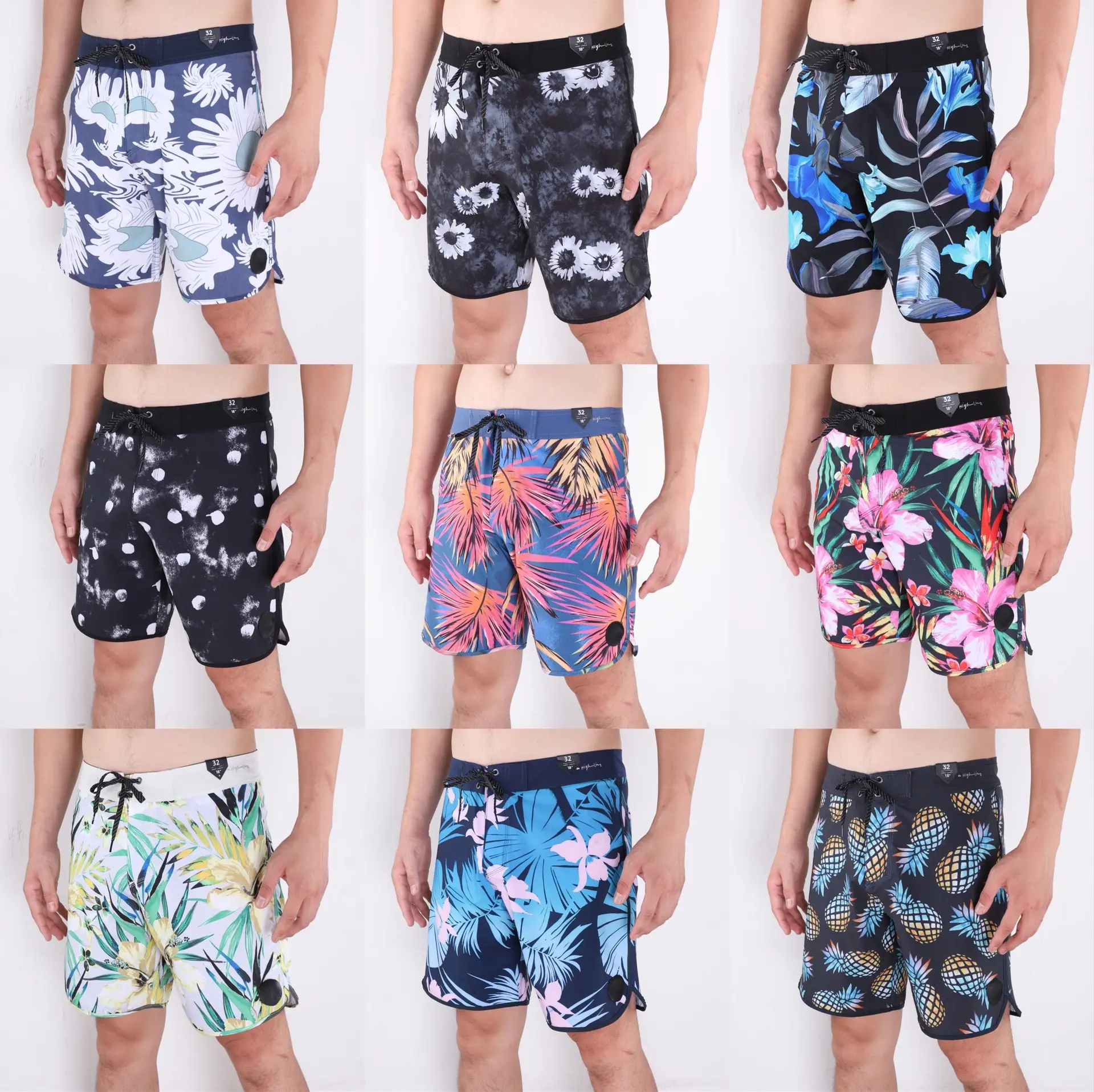 Heren Zwembroek Snel Droog Strand Shorts Hoge Kwaliteit Kleurrijke Print Zomer Zwemmen Strandkleding Short