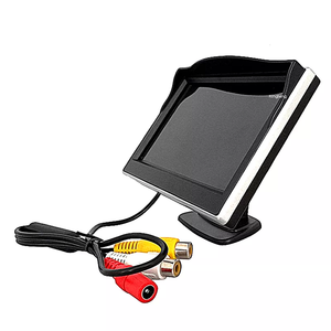 Competitive Price Good Quality CVBS Digital 5 Inch 2AV Reverse Rear View Backup LCD Stand Car <strong>Monitor</strong> with 2 Video RCA <strong>Inputs</strong> - Product Image 2