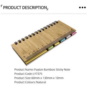 Экологичный блокнот с логотипом на заказ - Product Image 3