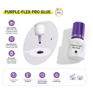 Professional Purple Lash Extensions Glue <strong>Adhesive</strong> <strong>up</strong> to 8 Weeks Long Lasting Lash Glue for Eyelashes Extension - Product Image 2