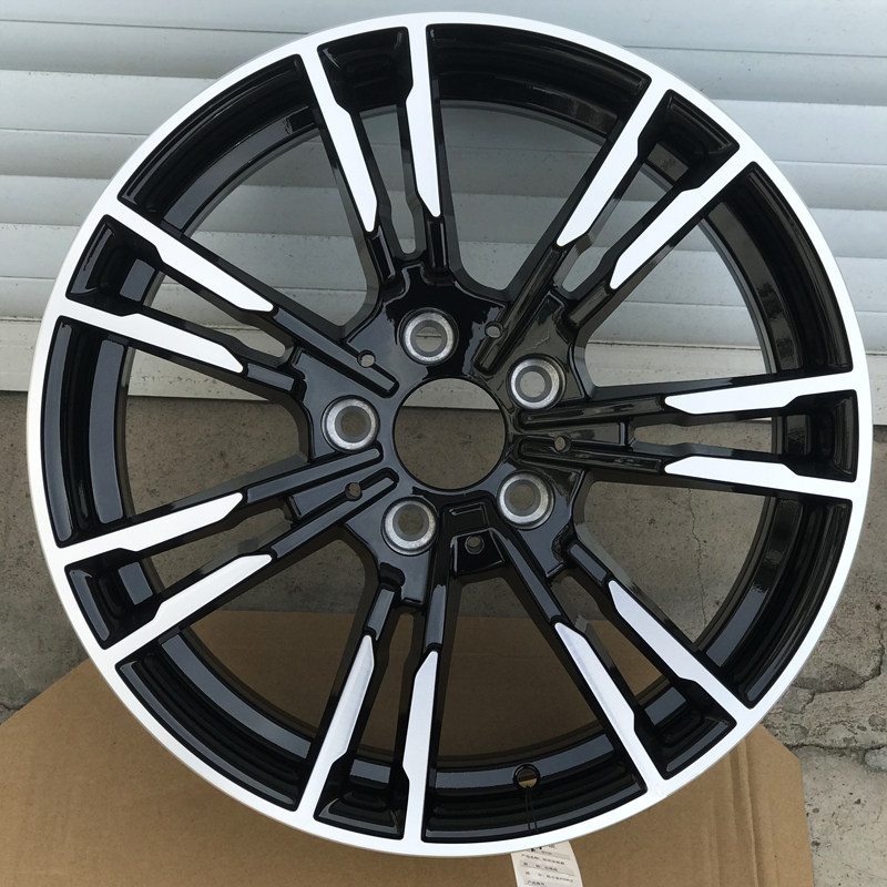 Double seven-spoke black glossy finish