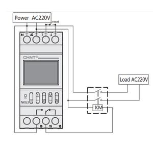 CHINT สวิตช์ควบคุมเวลา NKG-3 NKG3สวิตช์จับเวลาสวิตช์ควบคุมความถี่ AC แบบดิจิตอล50Hz - Product Image 6