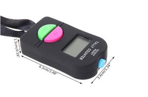 Portable 0-9999 Seconds Digital Electronic Hand Tally Head Counter Clicker with LCD Screen for Bouncer Crowd Sport Golf - Product Image 3