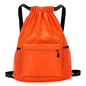 Stock limitado disponible Mochilas de cuerda de nylon personalizadas Bolsa con cordón con multicolor - Product Image 4