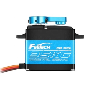 Stemedu 35KG Servo Motor 180 derece su geçirmez 7.4V yüksek tork RC Servo tam Metal dişli dijital Servo 1/8 1/10 RC arabalar için - Product Image 1