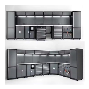 2025工場直送重金属ステンレス鋼工具キャビネットガレージワークショップコンビネーション引き出し付きワークベンチ
