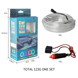 Toptan araç ortam atmosferi yaratmak için <span class=keywords><strong>LED</strong></span> lamba dekoratif EL soğuk ışık hattı dekorasyon diğerleri araba ışık aksesuarları - Product Image 6