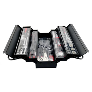 85件铁盒工具万能行李箱五金工具箱套装棘轮扳手钳子套装 - Product Image 6