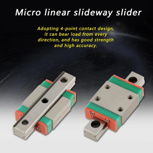Guía lineal 40mm/55mm/70mm LWL7B Guía de riel lineal en miniatura 7mm de ancho + Herramientas de bloque deslizante Bloque LWL7B Bloque de guía de riel lineal - Product Image 2
