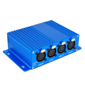 Controlador Artnet a DMX Controlador de iluminación Ethernet ArtNet DMX, interfaz profesional Artnet DMX para luces DMX, 4 puertos XLR - Product Image 3