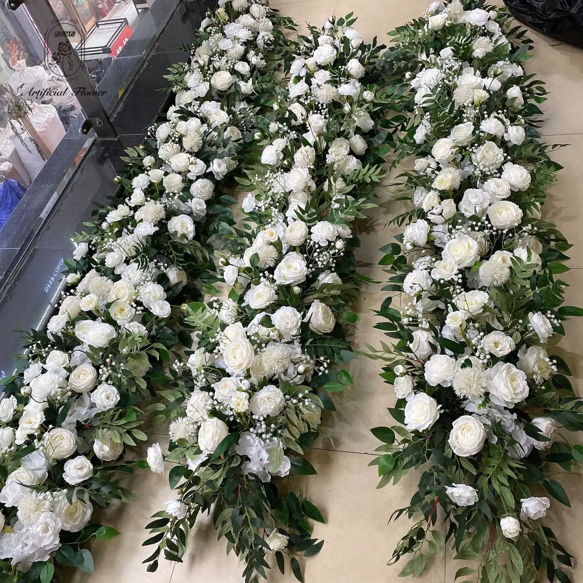 Decorazione di fiori artificiali personalizzati per matrimonio,