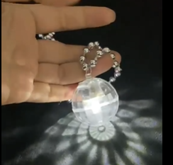 Random LED Disco Ball Beads <strong>Necklace</strong> Gradient Flashing Light <strong>Necklace</strong> For Weddings Concerts Christmas Parties Decorations - Product Image 2