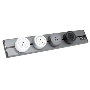 Yüksek kalite çıkarılabilir duvar masa İşlevli güç parça soket sistemi elektrik soketi gizli güç parça soket