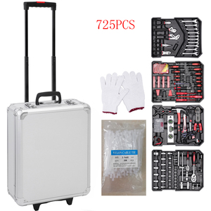 725pcs <strong>Tool</strong> <strong>Kit</strong> Trolley Case Mechanics Box Toolbox Portable <strong>Tools</strong> Set - Product Image 6