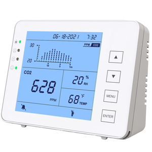 CO2 Monitor LCD Display CO2/<strong>Temperature</strong>/Humidity <strong>Data</strong> <strong>Logger</strong> Indoor Air Gas Detector for Home School Hotel Gym for Swiss Sensors - Product Image 1