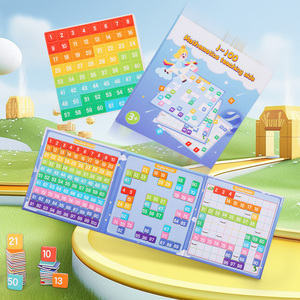 数学学习1-100连续磁数计数书木制百数字板玩具 - Product Image 2
