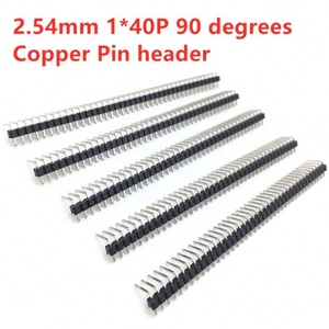 1x 40 Pin 2.54 mm Right Angle Single Row Pin <strong>Header</strong> Male 90 Degrees Needle Connector - Product Image 3