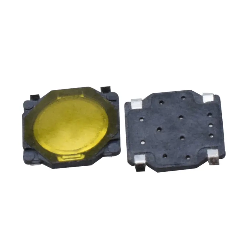 Skswae030 skwade030 interrupteur Tactile 3.7x3.7x0.35 4 broches SMD casque à commande filaire étanche push jaune interrupteur à membrane