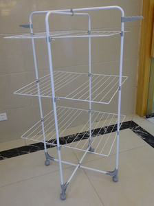 Rifornimento in fabbrica tradizionale da 25M a 3 livelli stendini per vestiti pieghevoli per biancheria mobile <span class=keywords><strong>Airer</strong></span> appendiabiti - Product Image 3