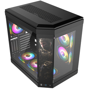 2025 nuova custodia per PC da gioco biadesivo in vetro Atx per Computer Tower Mid Gaming Pc Atx custodia per PC con Display LCD - Product Image 6