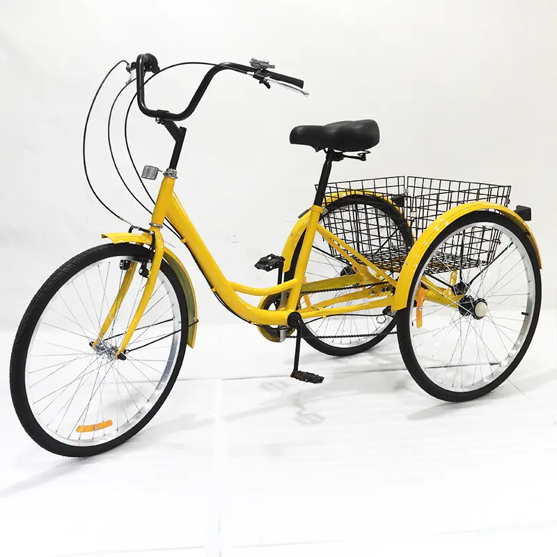 Sıcak satış farklı renk 20 "24" 26 "yetişkin kargo üç tekerlekli bisiklet pedalı 3 tekerlekli bisiklet 7 hız satılık