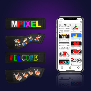 Esnek araba LED işareti kızdırma Panel AYDINLATMA Up kaydırma özel kelimeler desen görüntü pencere çıkartmaları programlanabilir LED çıkartmalar araba için - Product Image 5