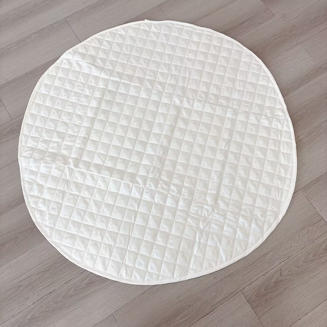 Tampon rond blanc en coton assorti (tampon uniquement, sans tente)